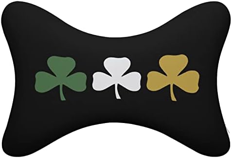 Írország Shamrock Zászló 2db Autó Párnák Lélegző Auto Fej Többi Párna Kényelmes Ülés Párna Illik Minden Jármű