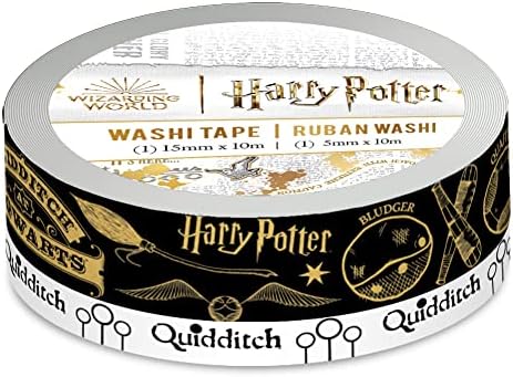 Papír Ház Produkciók Harry Potter Kviddics Meccs Készlet 2 Fólia Akcentussal Washi Tape Tekercs Scrapbooking and Crafts