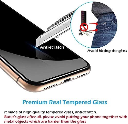 Ytaland Adatvédelmi képernyővédő fólia Samsung Galaxy S23 6.1 colos, [2 Csomag] Anti-Spy Anti Peep Buborék-Ingyenes Edzett