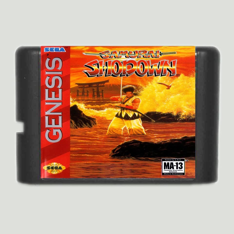Samurai Shodown NTSC-MAGYARORSZÁG 16 bit MD Játék Kártya Sega Mega Drive Genesis