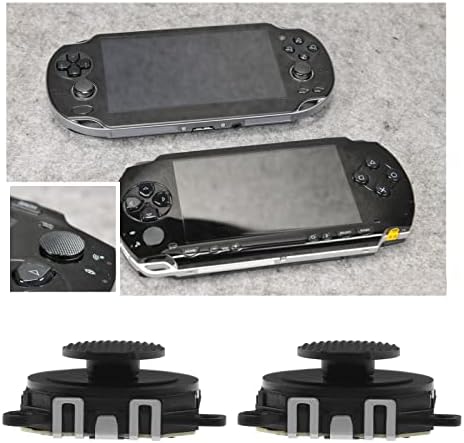2db 3D Gomb Analóg Joystick Stick Csere Kompatibilis PSP 1000 3D-s Analóg Joystick Vezérlő Gomb Műanyag Fekete