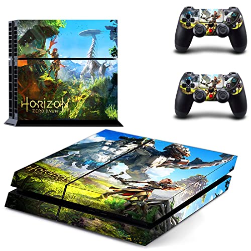 Játék Horizonet Nulla Nyugati Aloy PS4 vagy PS5 Bőr Matrica PlayStation 4 vagy 5 Konzol, 2 Vezérlők Matrica Vinil V12181
