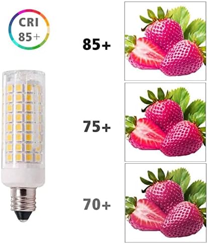 Lxcom Világítás Szabályozható E11 LED Kukorica Izzó 10W Mini Kerámia Gyertyatartó Izzók (6 db)- 102 Led-2835 SMD 100W Egyenértékű Meleg