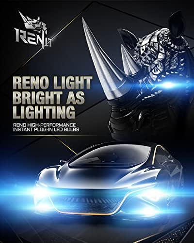 RENO H13 9008 LED Fényszóró Izzók, LED-es Fényszórók 16000 Lumen 360° Állítható Magas, illetve Alacsony Gerenda átalakító Készlet