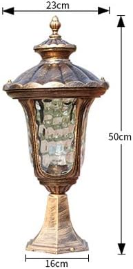 TQXDD Vintage Victoria Hagyományos Antik Bronz Pillér Lámpák Külső Ajtó Oszlop Fényszóró Masszív Kerti Díszítő Gate Parkban Garázs Külső Szabadtéri