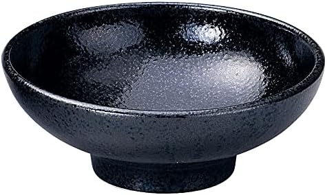 セトモノホンポ(Setomonohonpo) Toyoaki Sho Fekete 6.5 Kerek Magas Bázis Pot, 7.7 x 3.0 cm (19,5 x 7,5 cm), Japán Evőeszközök