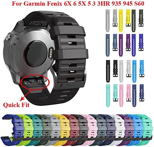 PURYN 26 22mm Quick Fit Watchband A Garmin Fenix 7 7X 6X 6Pro Watch Szilikon Easy Fit Csukló Heveder Zenekar A Fenix 5X 5 3