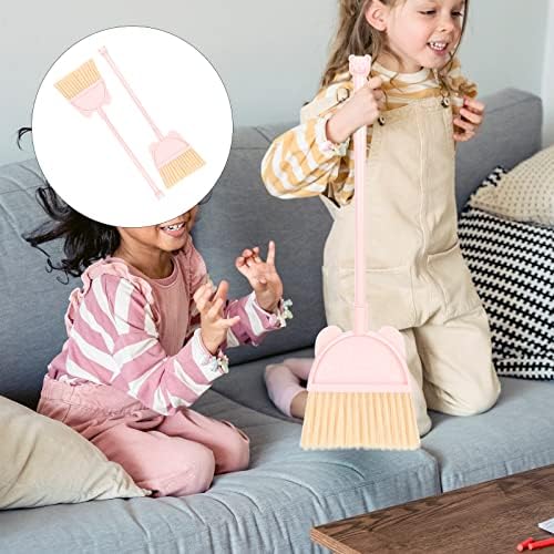 LOGOFUN 2 Db Mini Seprű Eszköz Könnyű Tisztítás Seprű Kültéri Beltéri Gyerekeknek Otthon Konyha (Rózsaszín)