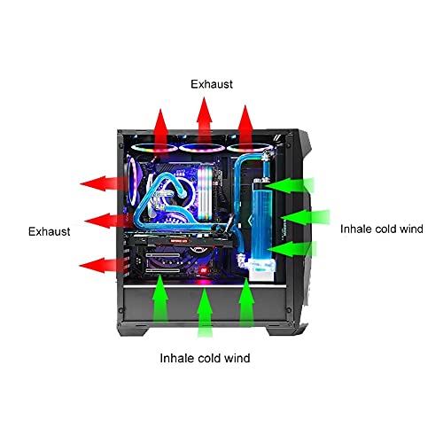 BHVXW 120mm Számítógép hűtőventilátor RGB-PC-n Radiátor az Esetben Állítható Ventilátor LED Hűtőborda Színes Hűvösebb Rajongók Számítógép