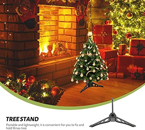 FOMIYES 6db karácsonyfa, Mesterséges Fa Csere Állvány Műanyag Alap Tartót a Mesterséges karácsonyfa Kültéri Fekete