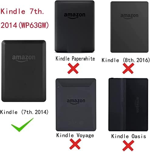 Az esetben A 7. Generációs Kindle,Pu Bőr Vékony, Vékony Védő Smart Cover Auto Sleep/Wake Up Funkció Kindle 2014 Modell Wp63Gw/Kínai Öt-Ahogy