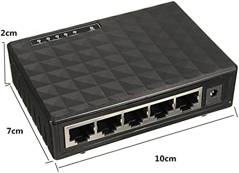 UOEIDOSB 5 Port 100M Hálózat Kikapcsolása Asztali Switch Gyors Ethernet Hálózati Kapcsoló LAN Full/Half Duplex Exchange (Szín : az