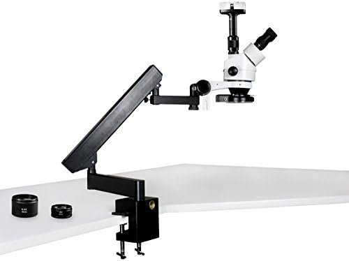 Látás Tudományos VS-7FZ-IFR08-10N Simul-Fokális Trinocular Zoom Sztereó Mikroszkóp,WF 10x,3,5 X—90x Nagyítás, 0.5 X & 2X Kiegészítő
