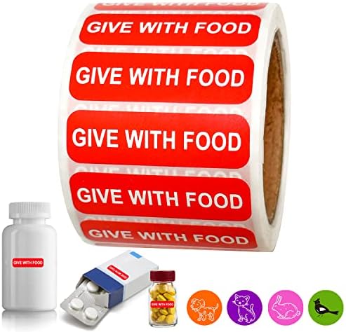 Adjon az Élelmiszer-Állatorvosi Címke/Matricák, 1,5 x 0.43 hüvelyk Gyógyszeres Kezelési Címkék Orvosi Konténerek Gyógyszertárak, Kórházak