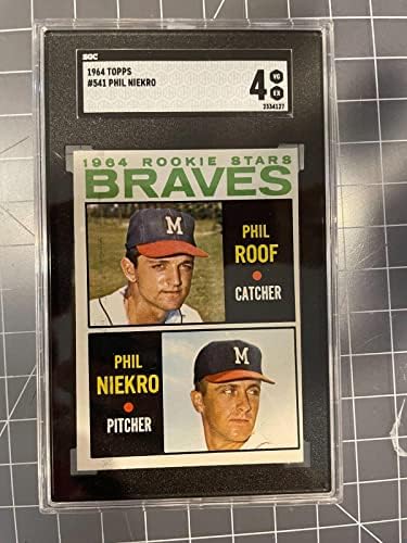 1964 Topps 541 Phil Niekro Milwaukee Bátrabbak Újonc Baseball Kártya Cskp 4 Vg/ex - Asztalon Baseball Kártyák