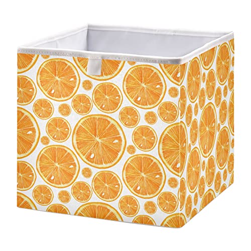 A narancs Gyümölcs Kocka tárolóban Összecsukható a Tárolás Kockák Vízálló Játék Kosár Kocka Szervező Ládákat a Gyerek Játékok,