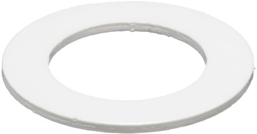 PVC (Polivinil-Klorid) Kerek Alátét, Fehér, 0.025 Vastagsága, 1-1/2 ID 2-1/8 OD (Csomag 10)