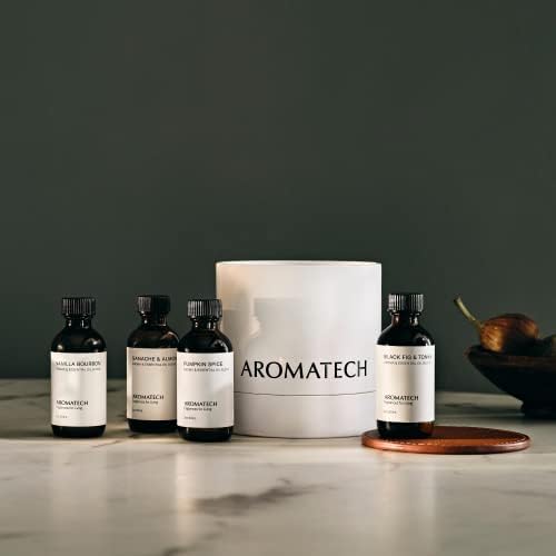 AromaTech Az Őszi Kollekció Set | Ajándék Készlet Aroma Diffúzor Illóolajok Keveréke Fekete Ábra & Tonka, Ganache & Mandulás