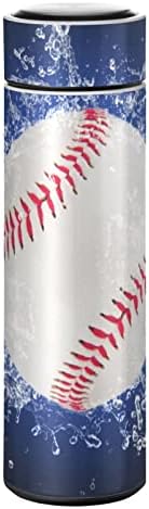 Glaphy Baseball Labdát, 12 oz Víz Üveg BPA-Mentes, Rozsdamentes Acél, Hőszigetelt Üveg Vizet, az Iskola, Iroda, Konditerem,
