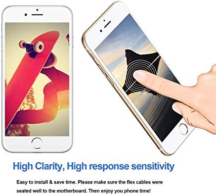 iPhone 6-os Plusz 5.5 Hüvelykes Full Közgyűlés Digitalizáló Kijelző LCD érintőképernyő Csere Home Gomb Elülső Kamera Néző Közelség Érzékelő