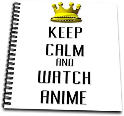 3dRose db_120908_2 Arany Korona Nyugalom Nézni Anime-Emlék Könyv, 12: 12