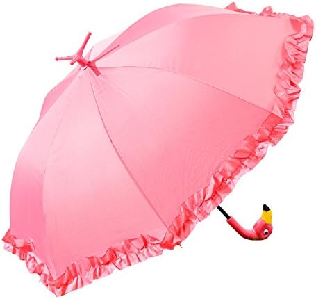 GiftCraft Rózsaszín Flamingó Teljes Méretű Állandó Napernyő Esernyő Eső Ragyog