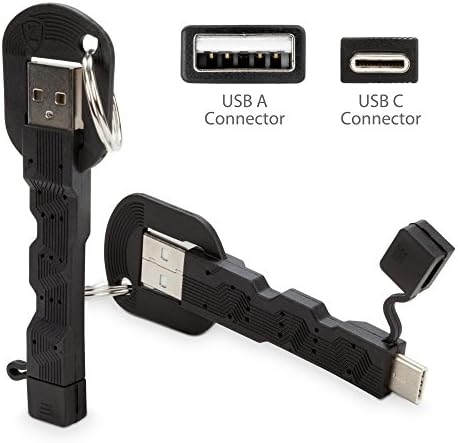 Infinix Megjegyzés 8i Kábel, BoxWave® [USB-C-Típusú Kulcstartó Töltő] Gombot Gyűrű 3.1 C Típusú USB-Kábel Infinix Megjegyzés