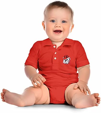 A kis Király NCAA Rövid Ujjú Póló Body Gyermek -az Újszülött, illetve a Csecsemő Méretű
