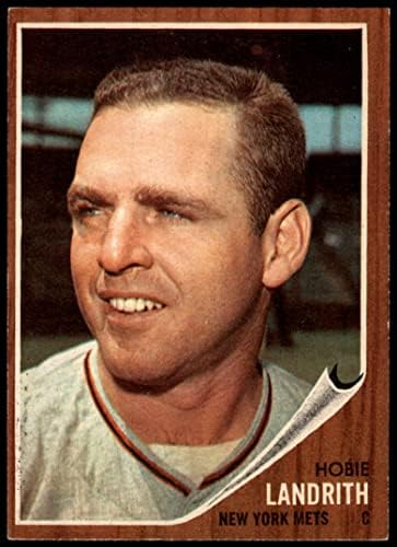 1962 Topps 279 Hobie Landrith New York Mets (Baseball Kártya) (Születési Év, valójában 1930, nem 1950) EX Mets
