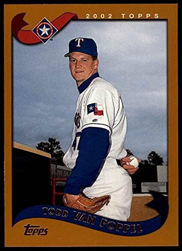 2002 Topps 102 T Todd Van Poppel Texas Rangers (Baseball Kártya) NM/MT Rangers