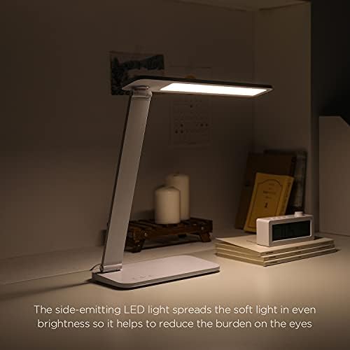 mooas Szem Gondoskodó asztali LED Lámpa, Vibrálás Mentes, a Szem Védelme asztali lámpa, Állítható Szög, 3 LED Szín Mód 3 Fényerő,