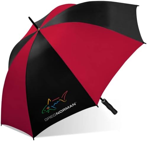 GREG NORMAN 60 Hüvelyk Golf Esernyő, Automata Kompakt, Üvegszálas, Könnyű, de a Szél Ellenálló Összecsukható Esernyő Utazási Eső
