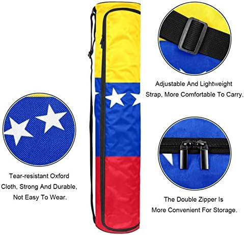 A jóga Szőnyeg Táska, Zászló, Venezuela Gyakorlat, Jóga Matrac-Hordozó Teljes Zip Jóga Szőnyeg hordtáska, Állítható Pánt