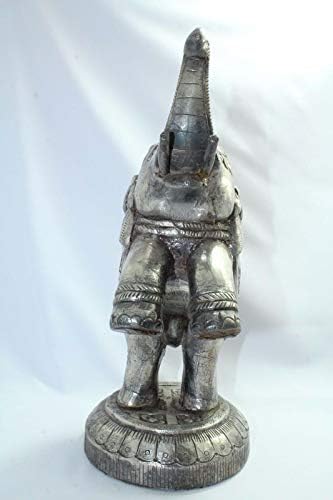 Rajasthan Drágaköveket 925 Sterling Ezüst fólia, Fa, Állat, Elefánt Ábra Haza Dekoratív