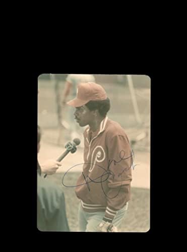 Dave Készpénz Aláírt Eredeti 1970-es 4x5 Snaphot Fotó Philadelphia Phillies A Cubs Wrigley