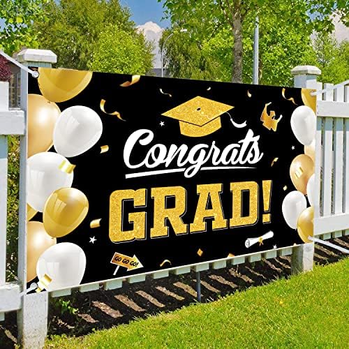2023 Érettségi Banner Hátteret, Érettségi Congrats Grad Banner Parti Dekoráció de graduacion Osztály 2023 Óvoda középiskolai Kollégium