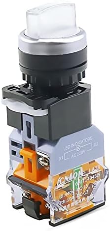 FEHAUK LA38-11XD/2 Rotary Nyomógomb Kapcsoló a lámpa 22MM 2 Pozíció 3 Pozíció Reteszelés LED-es gomb kapcsolók Többszínű Választható