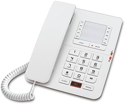 Vezetékes Hangszóró - Kényelmes, Gyors Asztali Vezetékes Telefon Tartós Fali Telefon kihangosító/Mute/Hold/Flash/Újrahívás Funkció