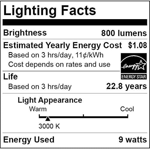 Sunlite 19/LED/9W/ES/OD/30 méter után 3000K Közepes E26 Bázis Frost Szabályozható LED 60W Egyenértékű 19 Izzó, Meleg Fehér