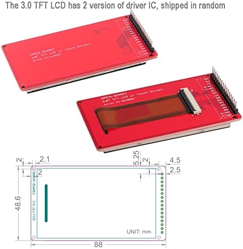 DIYmalls 3.0 TFT LCD Kijelző + DHT11 Hőmérséklet Páratartalom Érzékelő