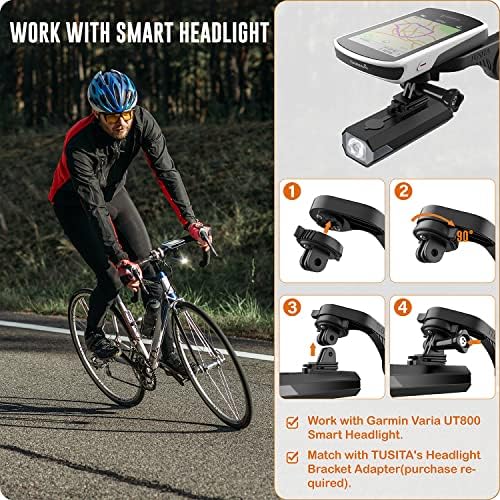 TUSITA Flush Elöl-Hegy, majd Helyezze Kompatibilis Garmin Edge GPS Kerékpár Számítógép, XOSS G/G+, Varia UT800 - Kerékpározás