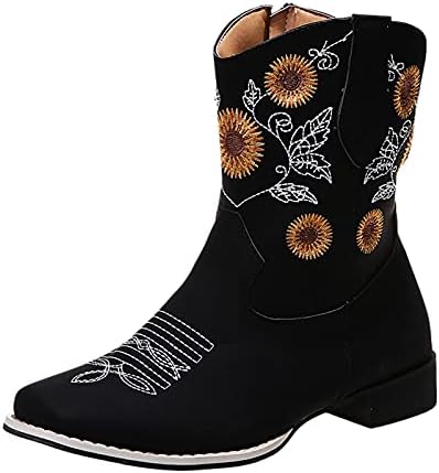 Női Divat Csizma Térdig Egyszerű Alapvető Cowboy Csizma Csatos Heveder Cipők Őszi Cipők Cipő Caual Hölgyek Hó Cipő