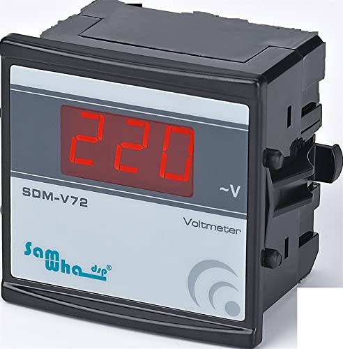 SDM-V Digitális Voltmérő, Karcsú, Kompakt, LED Panel Mérő (Szín : AC500V, Méret : 36X96MM_220-240V)