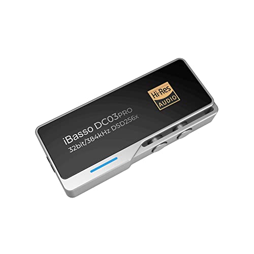 iBasso DC03Pro Hordozható USB Dongle DAC, valamint Fejhallgató Erősítő a MQA Támogatás (Ezüst)