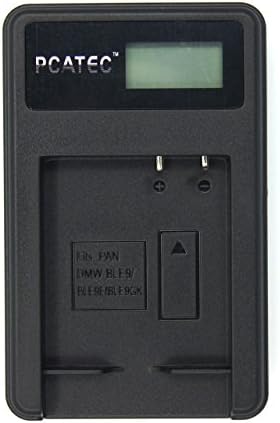 PCATEC(TM) LCD Kijelző Micro USB Kamera Akkumulátor Töltő Canon NB-5L Kompatibilis PowerShot SX230 HS S100