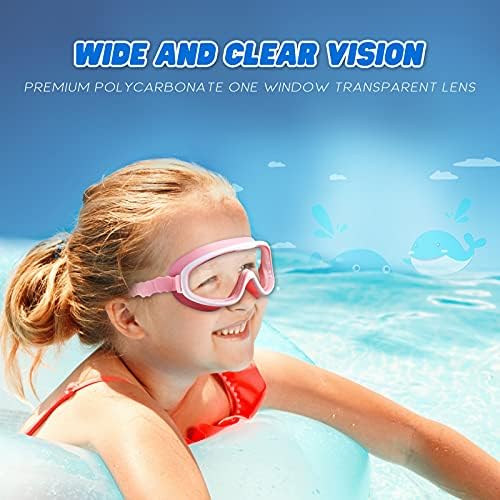 KAILIMENG Gyerekek Úszni Szemüveg, 2 Csomag Úszás Szemüveget, Életkor, 3-15, Anti-Köd Anti-UV Cear Széles Megtekintése
