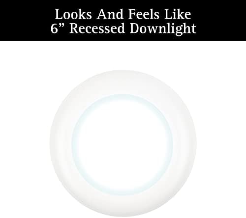 Ultralux LED süllyeszthető Mennyezeti Lámpa – Szabályozható, Vékony Korong Beépíthető - Több mint 50.000 Óra az energiatakarékos LED -