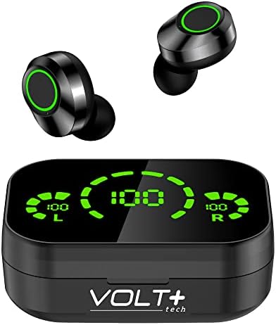 V TECH Plus Vezeték nélküli V5.3 LED Pro Fülhallgató Kompatibilis Az Alcatel OneTouch Hódítás IPX3 Bluetooth Víz & Sweatproof/Zaj Csökkentése