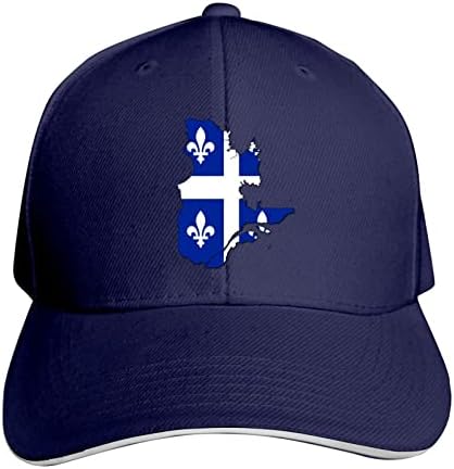 Zászló térkép Quebec Állítható Szendvics Kalapot, Baseball Sapkát Apa Sapka Kalap Casquette