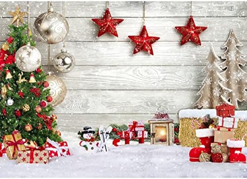 SJOLOON Karácsonyi Háttérben Fehér Fa Padló a Hópehely Hátteret, karácsonyfa, Ajándékok Háttér, Karácsonyi Party Dekoráció Családi
